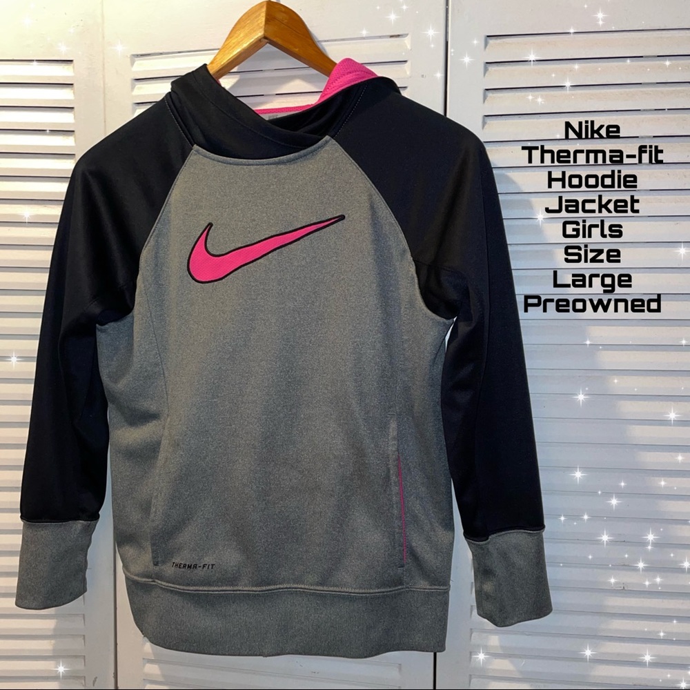Nike Therma-Fit Hoodie Jacket Girls Size Large
